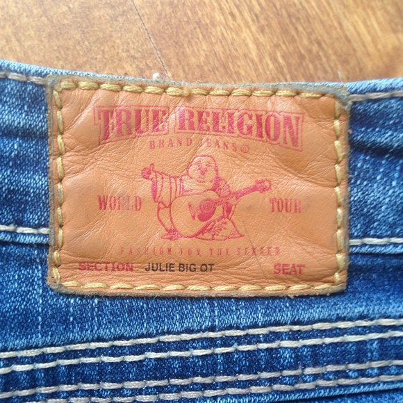 True Religion - Julie Big QT Skinny Blue Jeans - Picture 5 of 11